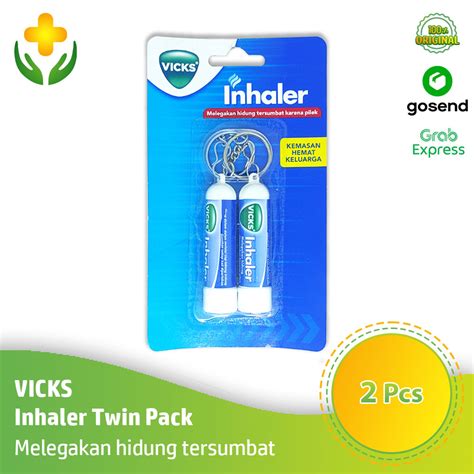 Vicks Inhaler Twin Pack 2 Pcs Melegakan Hidung Tersumbat Lazada Indonesia