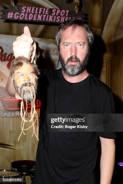 Tom Green Unveils His Shrunken Head Sculpture At The Golden Tiki Photos And Premium High Res