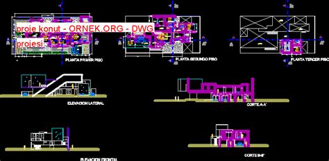 Proje Konut Dwg Projesi Autocad Projeler