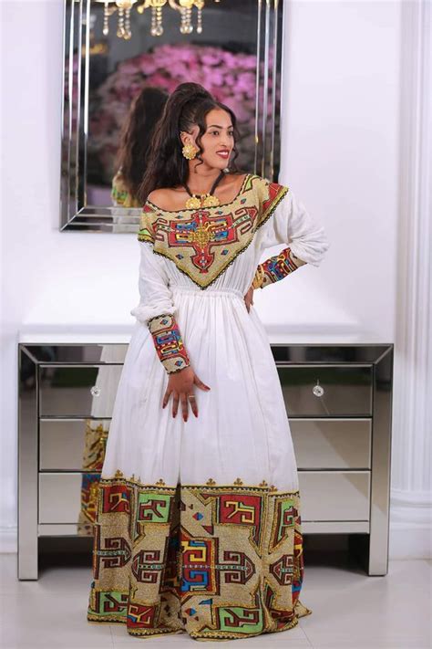 Habesha dress | Ethiopian dress, Ethiopian clothing, Ethiopian ...