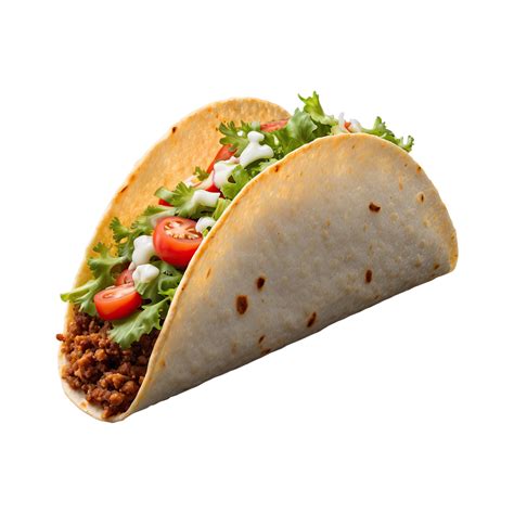 Ai Generated Crunchy Taco Isolated On Transparent Background 36397992 Png