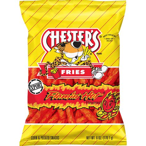 Cheetos Chesters Flamin Fries Hot Potato Chips 170g