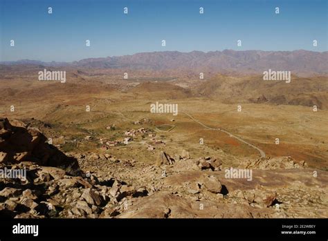 A Small Rural Village In The Vast Landscape Of The Moroccan Rock Desert