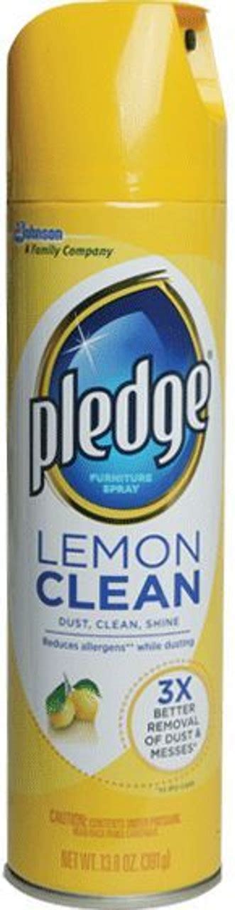 Pledge Lemon Furniture Polish 142 Oz Aerosol Fore Supply Company