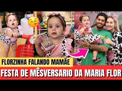 VIRGÍNIA FAZ FESTA DE ÚLTIMO MÊSVERSARIO DA MARIA FLOR EM FAMÍLIA