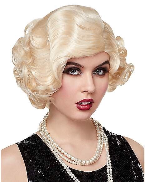 20s Blonde Flapper Wig Spencers