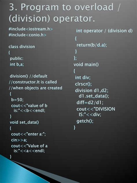 Operator Overloading In C Pdf