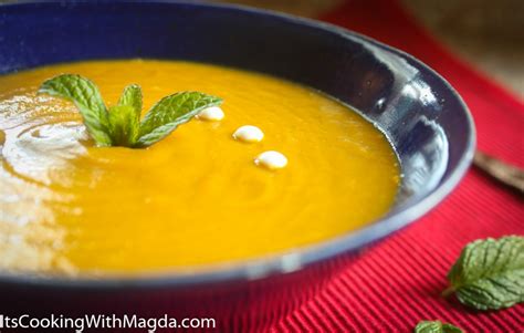 Curried Butternut Squash Soup With Goat Milk Yogurt It S Cooking With Magda