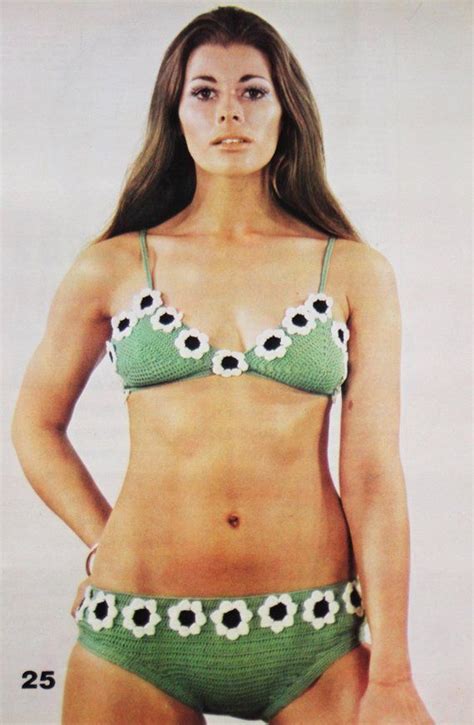 Vintage 1970s Crochet Bikini Bathing Suit Etsy Crochet Bikini Pattern Crochet Bikini