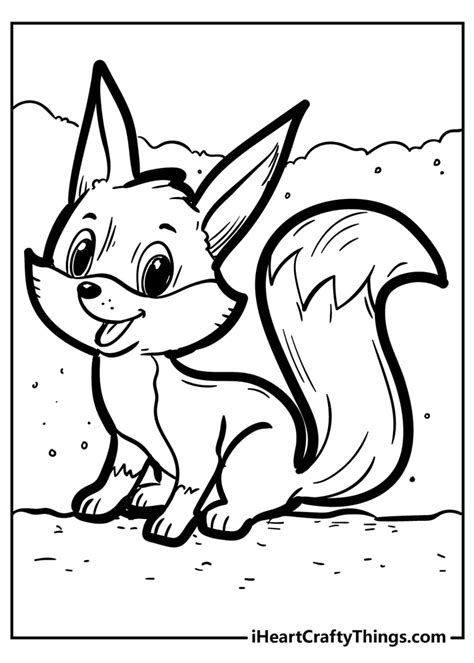 30 Brand New Fantastic Fox Coloring Pages