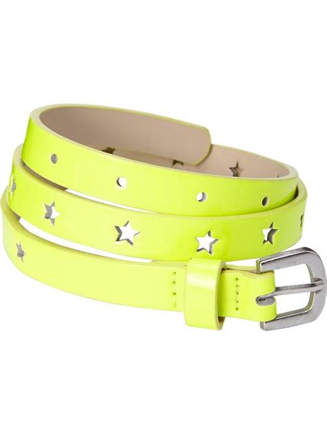 Girls Skinny Faux Leather Belts Old Navy