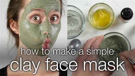 How To Make A Simple Clay Face Mask Youtube