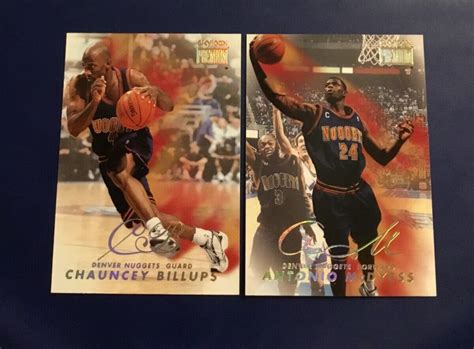 1998 99 Skybox Premium 4 24 ANTONIO MCDYESS BILLUPS Lot 2 Denver