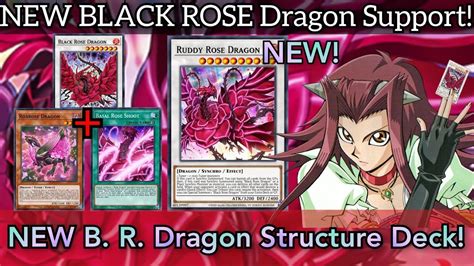 810 New Ruddy Rose Dragon Structure Deck Ex W Black Rose Dragon