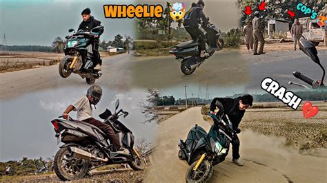 Road Rage With Ntorq Crazy Wheelie Public Reaction Crash Hote Hote