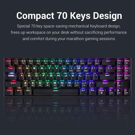 Redragon K599 Deimos Wireless Wired 60 Mechanical Gaming Keyboard