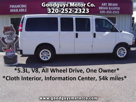 Used 2010 Chevrolet Express Passenger Awd 1500 135 Lt For Sale In St Cloud Mn 56301 Goodguys