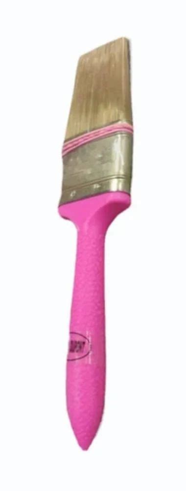 Plastic Inch Synthetic Wall Pink Paint Brush At Rs Piece In