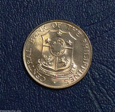 1966 Philippines 25 Centavos World Coin Unc Ungraded