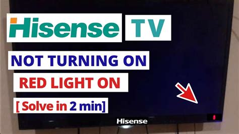 How To Fix Hisense Smart TV Not Turning On Flashing Red Light Quick