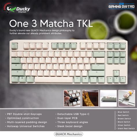 Jual Ducky One 3 Matcha Tkl Pbt Hotswappable Switch Mechanical Keyboard