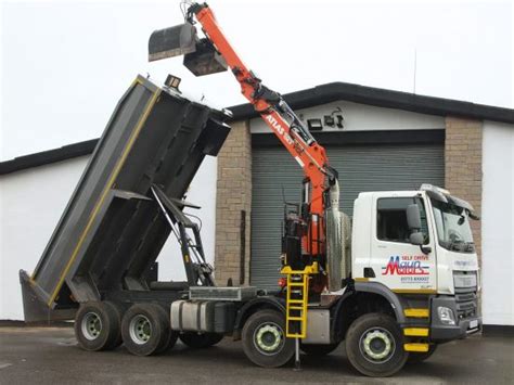 Maun Motors Self Drive Muckaway Tipper Grab Lorry Hire 32t 8 Wheel