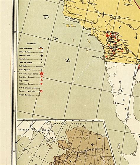 1892 Map of Indian Reservations Territories and 50 similar items