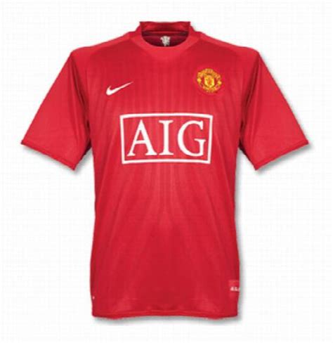 Manchester United 2007 08 Home Kit