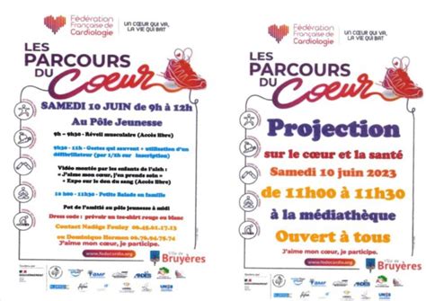 Le Club Coeur Et Sant Pr Sent Au Parcours Du Coeur Et La F Te Du Jeu