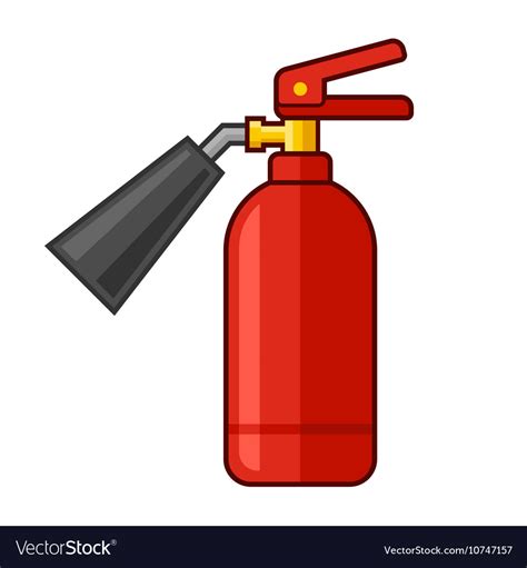 Fire Extinguisher Icon Flat Style Royalty Free Vector Image