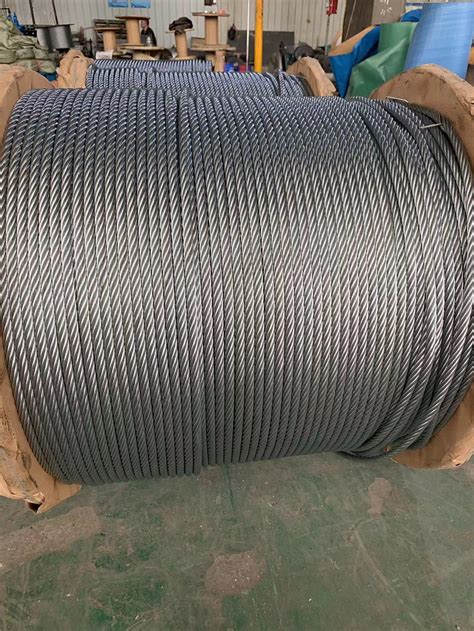 Steel Wire Rope Galvanized 7X19 6X19 FC Fiber Sisal Core Dry Surface