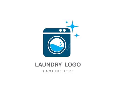 Laundry Logo Vector Water Element Business Vector Water Element