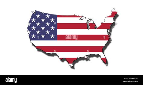 Usa outline map hi-res stock photography and images - Alamy