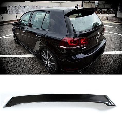 Golf 6 GTI O Styling Carbon Fiber Rear Roof Lip Spoiler Wing For