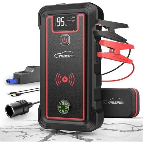 Yaber Booster Batterie A Mah Portable Jump Starter Tout Gaz