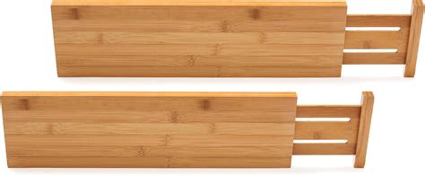 Amazon Lifereorganized Pack Bamboo Drawer Dividers Kitchen