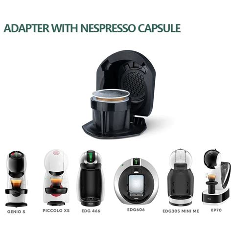 Icafilas Reusable Adapter For Dolce Gusto Edg Mini Me Maker For Nescafe