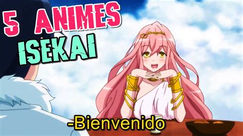 TOP 5 MEJORES ANIMES ISEKAI DONDE EL PROTA ES TRANSPORTADO A OTRO MUNDO