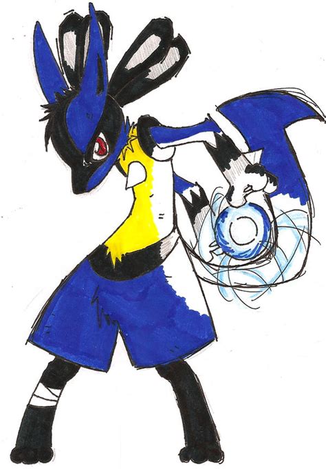 Lucario Aura Sphere By Lokitoyami On Deviantart