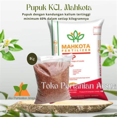 Pupuk KCL Mahkota Canada MOP Repack 1kg Lazada Indonesia