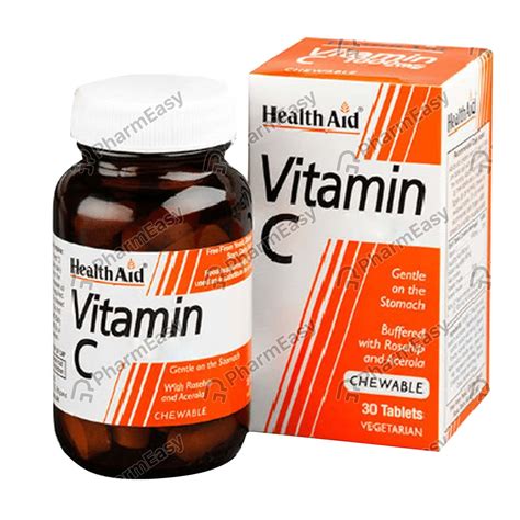 Health Aid Vitamin C 1000 MG Chewable Tablet 30 Uses Side Effects