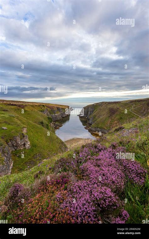 The Smoo Cave Near Durness In Scotland Popular Stop For Sightseeing On