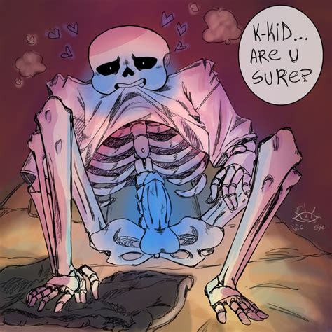 Rule 34 1boy Animated Skeleton Artist Signature Big Eye Biting Clothes Biting Shirt Blue Blush