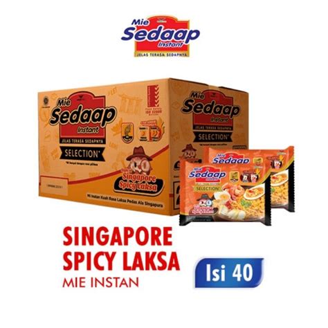 Jual Mie Sedaap Mie Instant Kuah Singapore Spicy Laksa 1 Dus Isi 40 Pc