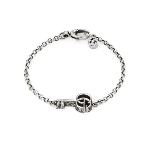 Gucci Sterling Silver Gg Marmont Key Bracelet Yba632207001017 Goldsmiths