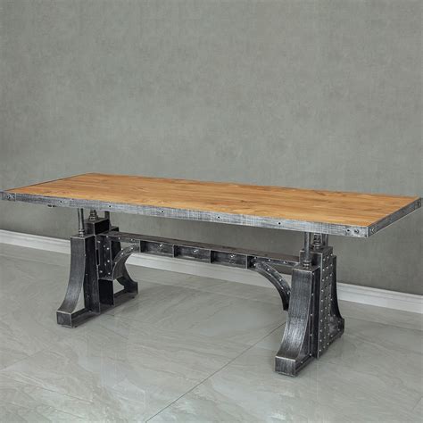 63 industrial office desk executive desk with solid wood top bridge ...