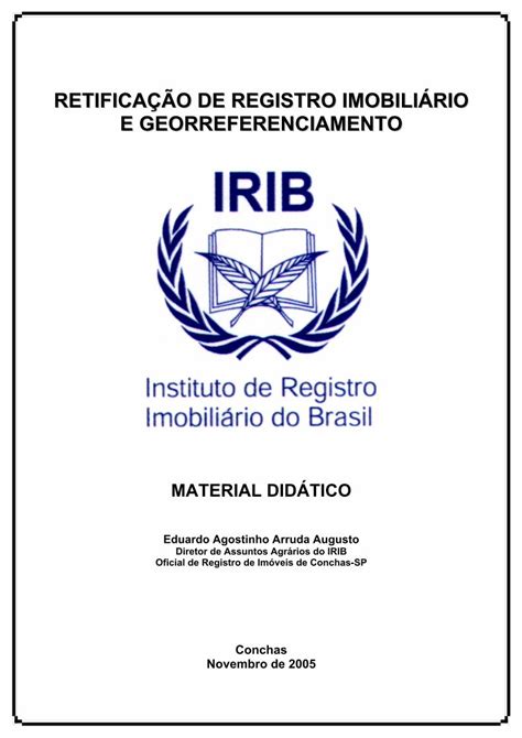 PDF RETIFICAÇÃO DE REGISTRO IMOBILIÁRIO E PDF fileA Retificação