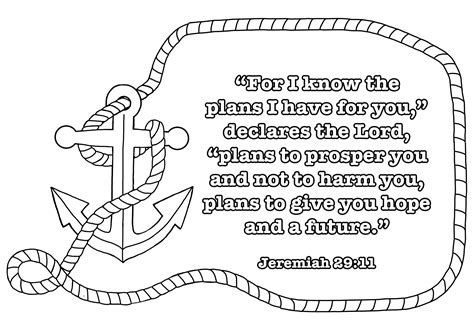 Trust In The Lord With All Your Heart Coloring Page