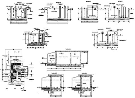 Water Purification Plant Detail 2d View Autocad File Cadbull