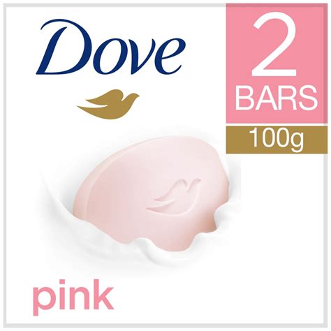 Dove Pink Bar Soap 100g 2 Pack Wilko